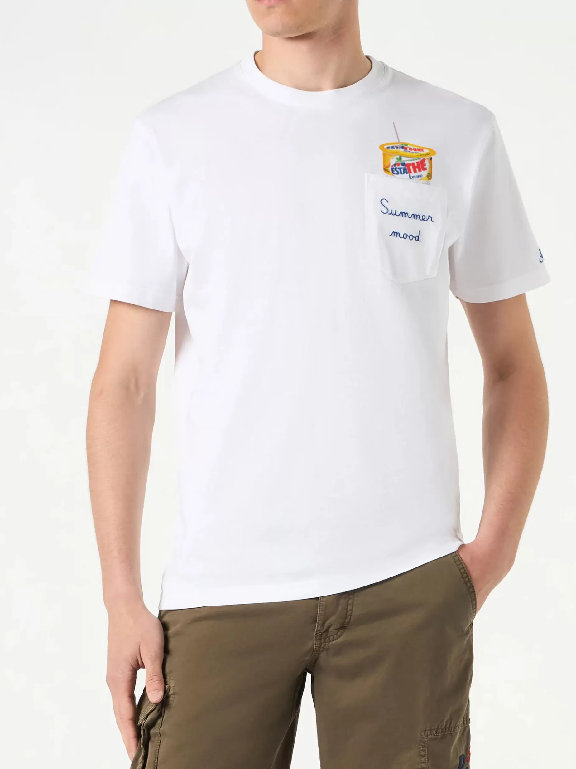 Cheap T-shirt da uomo in cotone con stampa Estathé | ESTATHE'® EDIZIONE SPECIALE Uomo T-shirts