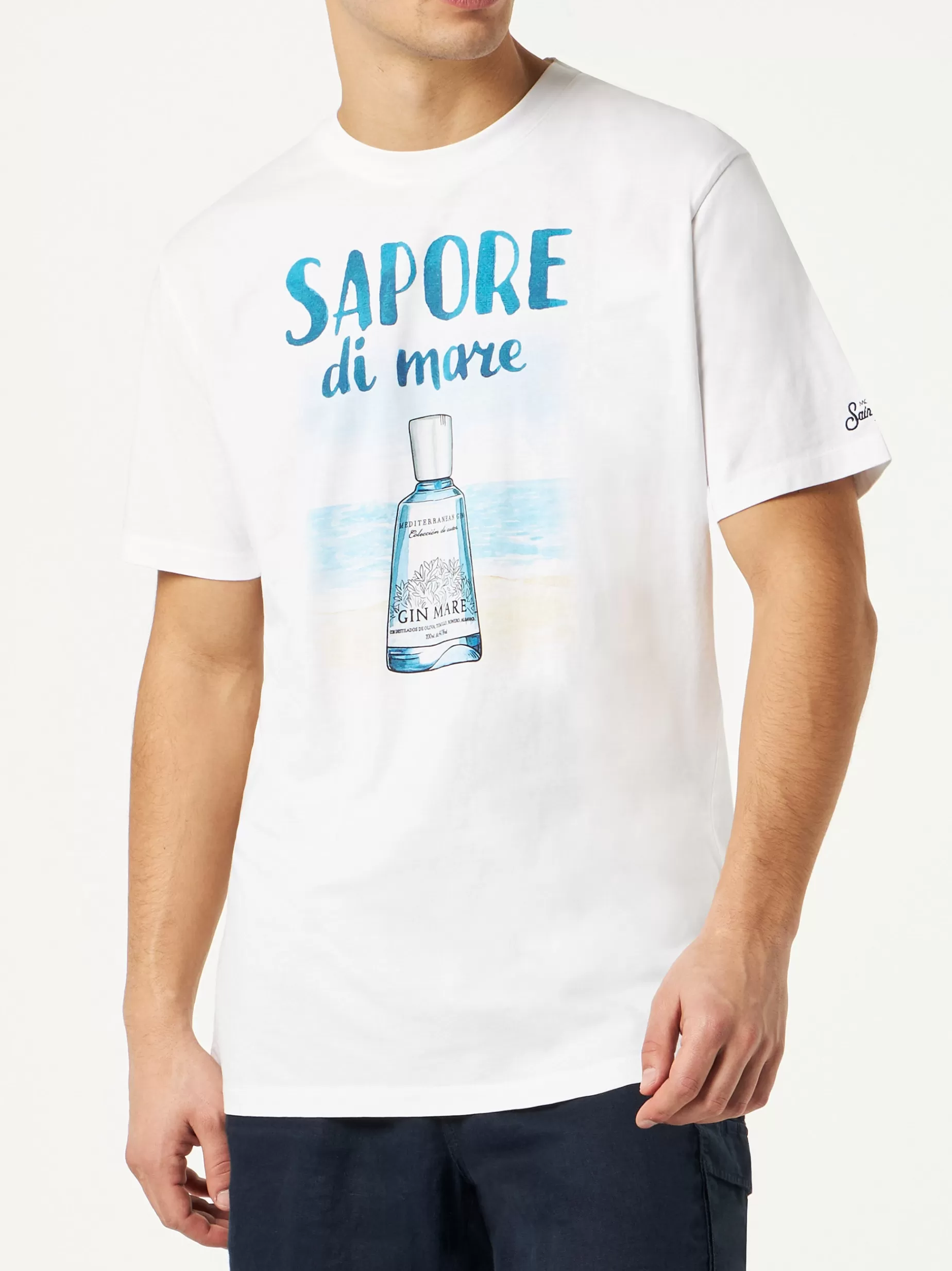 Best Sale T-shirt da uomo in cotone con stampa Gin | GIN MARE EDIZIONE SPECIALE Uomo T-shirts