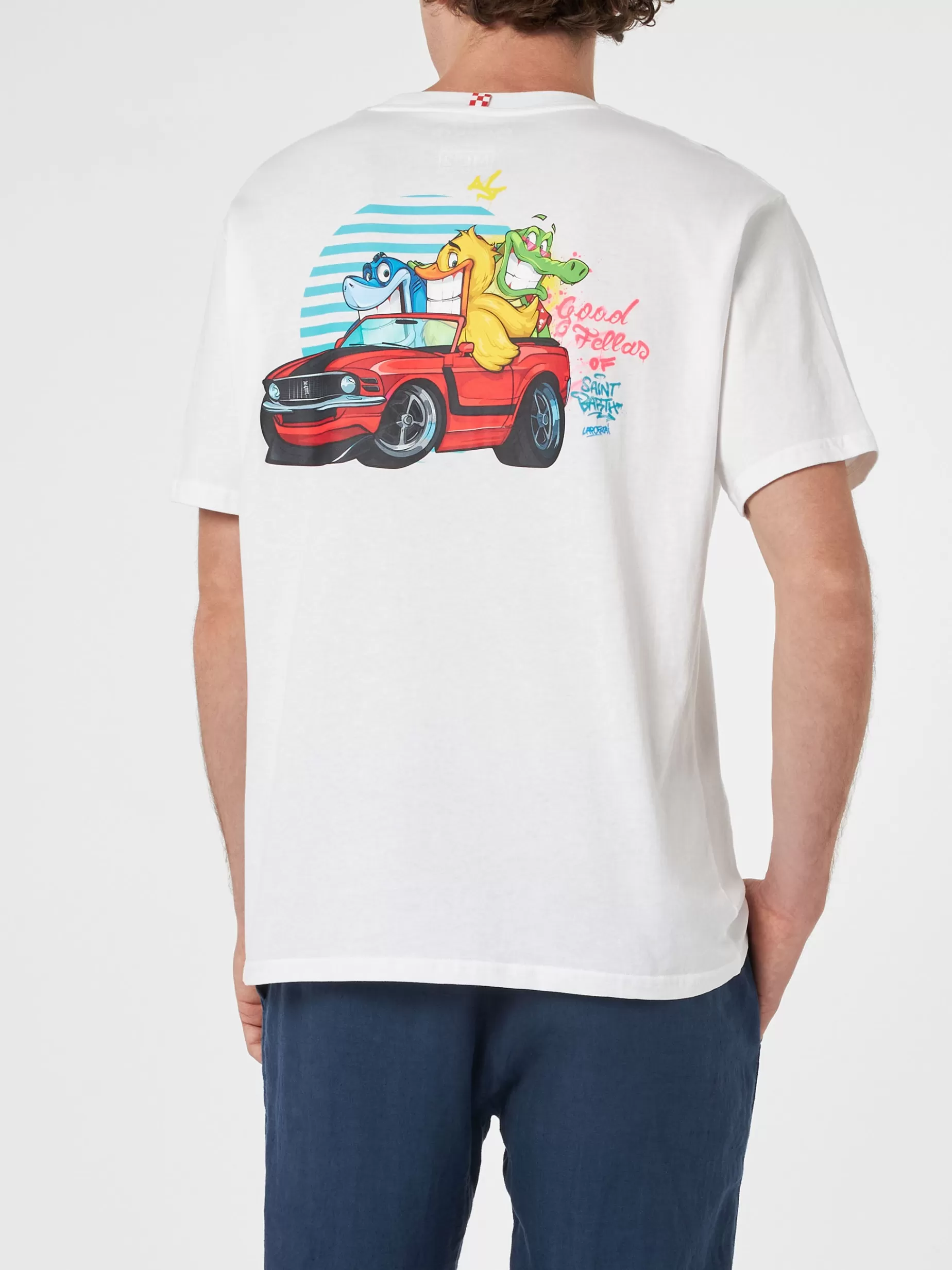 Best Sale T-shirt da uomo in cotone con stampa piazzata Cryptopuppets Good Fellas | EDIZIONE SPECIALE CRYPTOPUPPETS Uomo T-shirts | Abbigliamento