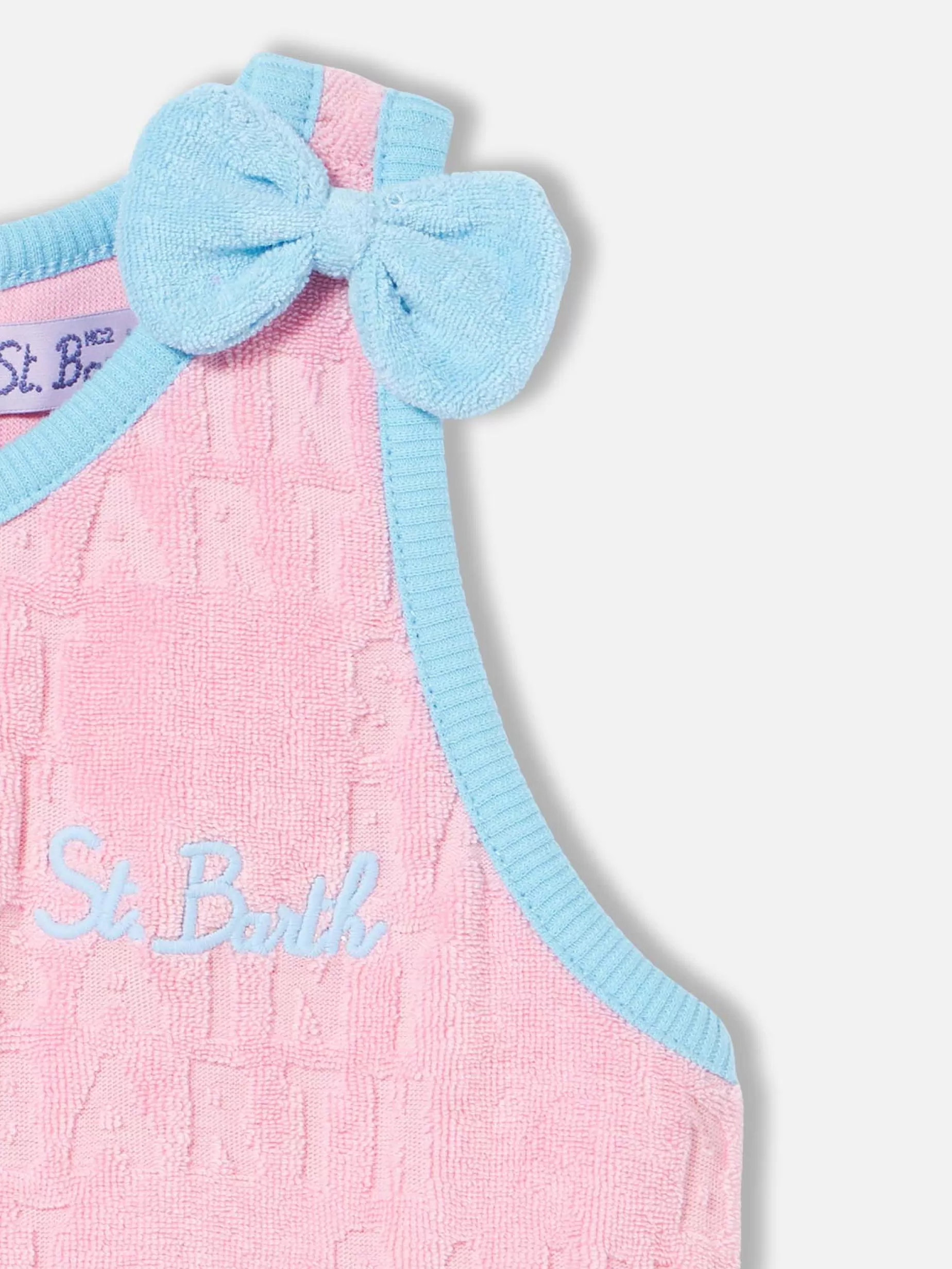 Flash Sale Tutina da bambina in spugna rosa Vestiti | Neonata (0-24 Mesi)